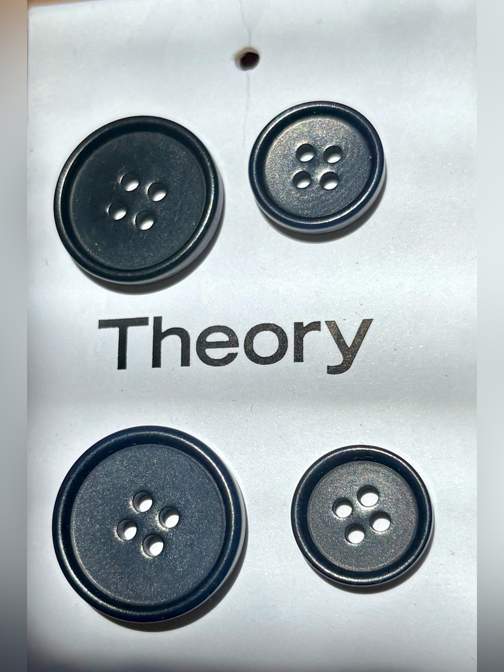 Theory Matte Black & Blur Replacement Button Set
